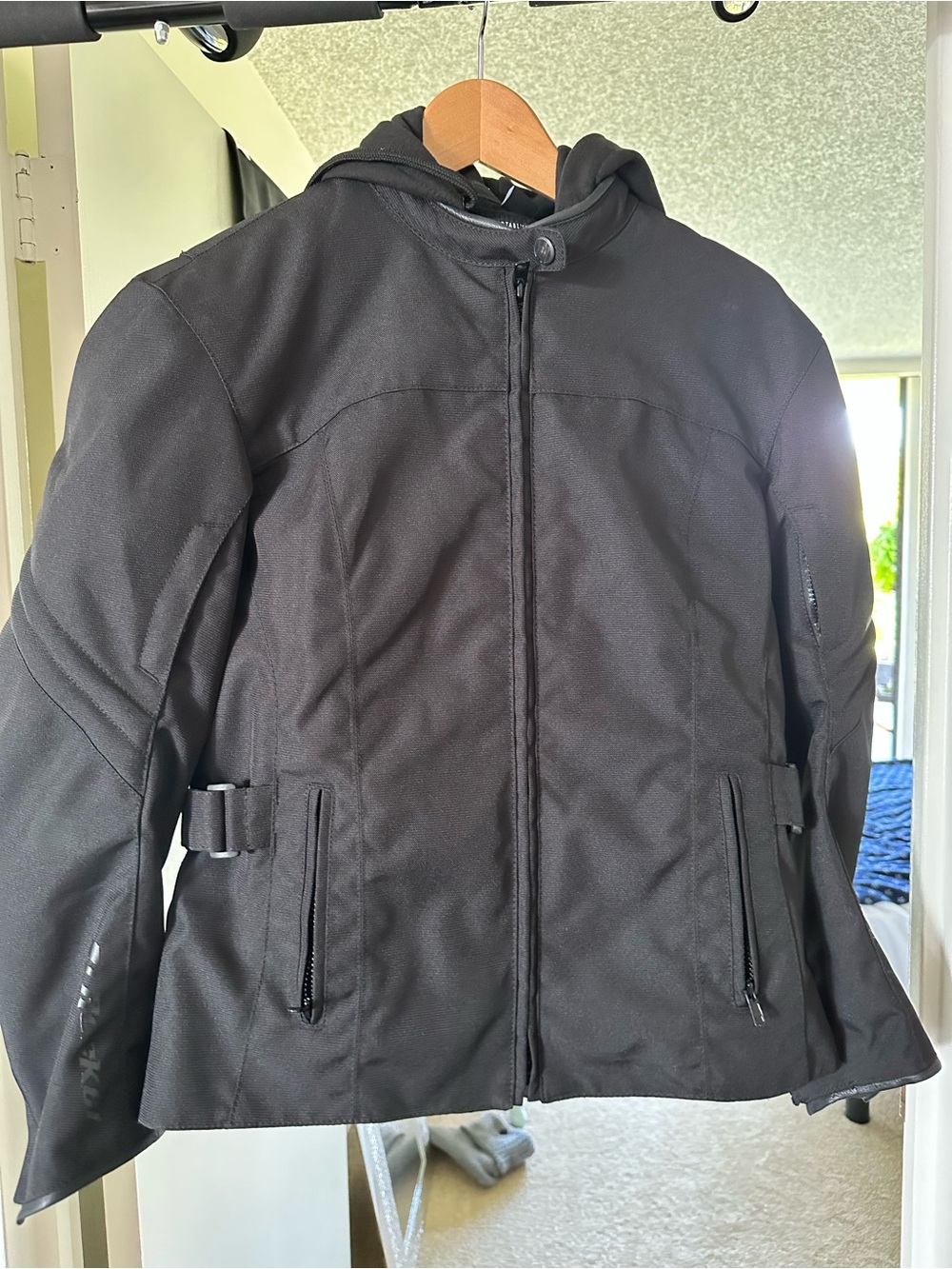 Joe Rocket Black Hooded Performance Jacket